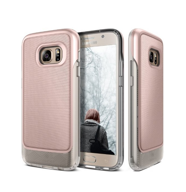 Galaxy S7 Case Caseology Vault Series Rugged Slim Cover Rose Gold Active Armor